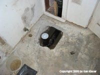 Toilet, New Sewer Pipe